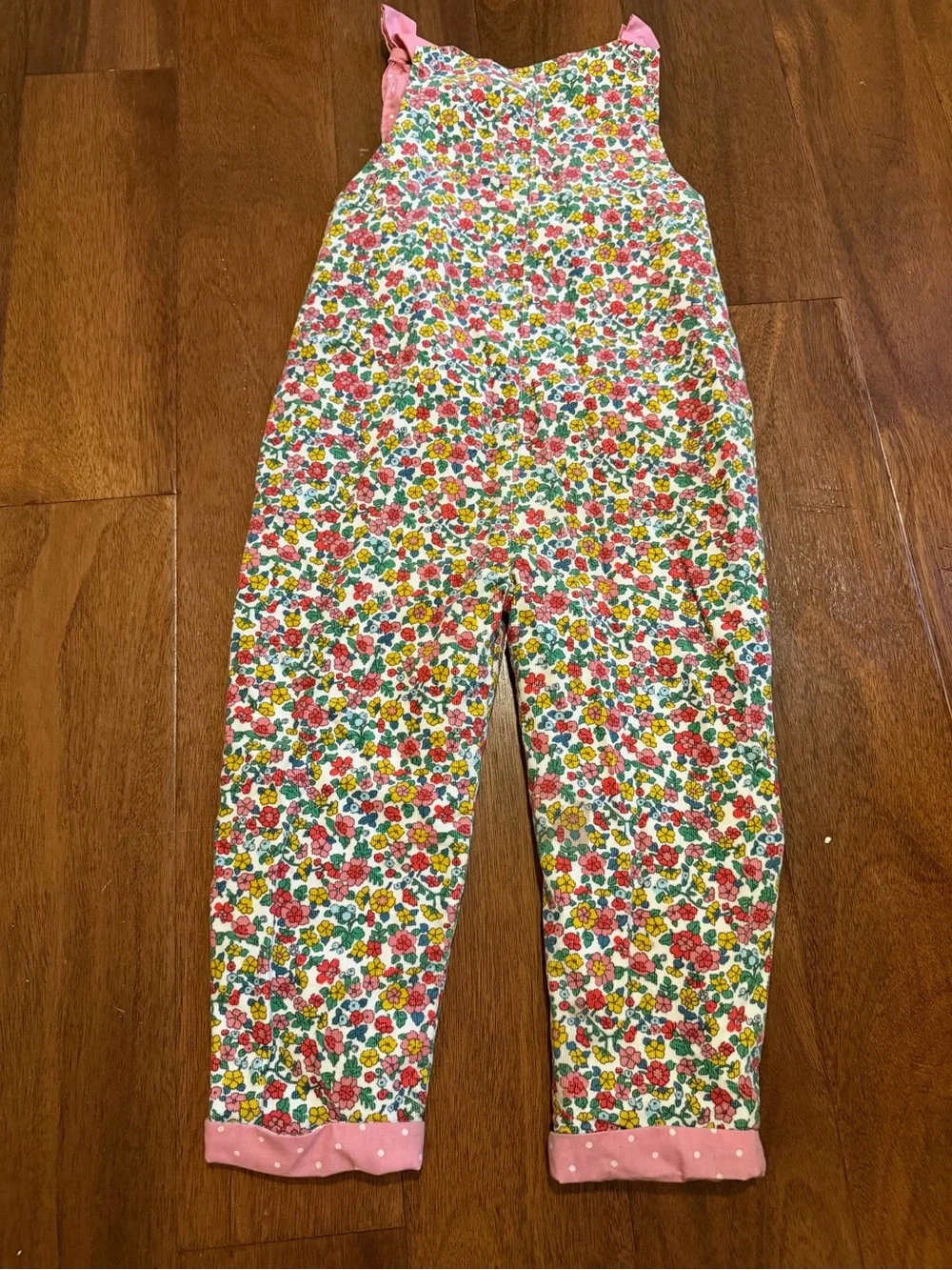 Baby Boden Floral Print Dungarees/Overalls